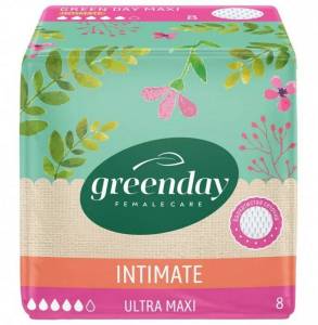 Прокладки Green day ultra maxi dry intimate 8шт