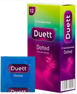 Презервативы Duett №12 Dotted с точками