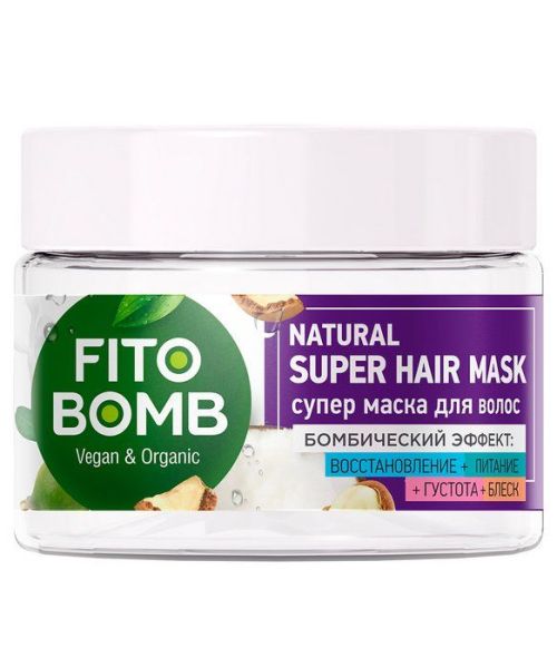 Маска для волос Восстановление + Питание + Густота + Блеск серии Fito Bomb 250мл фотография